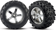 Vélo Traxxas 3.8", jante Hurricane argentée, pneu Maxx (2)