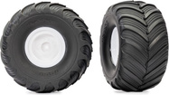 Traxxas koleso 2.0/3.0", disk biely, pneu Terra Groove (2)