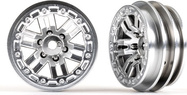 Traxxas disk 1.0" twin-spoke polomatný chróm (2)
