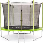 Trampolin CROSS mit Netz, grün-schwarz, 306x306x250cm