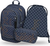 BAAGL SET 3 Core Ska blu: zaino, astuccio, sacchetto GRS