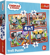 Puzzle 4v1 - Úžasný Tom / Thomas and Friends