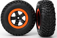 Traxxas koleso 2.2/3.0", disk SCT čierno-oranžový, pneu SCT (2)
