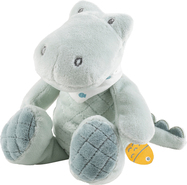 NATTOU Krokodíl plyšový mini Romeo s hrkálkou 20 cm Romeo, Jules &amp; Sally