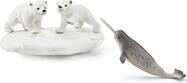 Schleich Ľadové medvede a kĺzačka