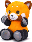 Panda rouge en peluche 37cm assise