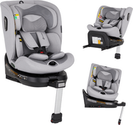 PETITE&amp;MARS Столче за кола Twistguard Pro i-Size Gentle Grey Air 40-150 cm(0-36 kg)