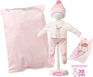 Llorens M635-56 oblečok pre bábiku bábätko NEW BORN veľkosti 35-36 cm s doplnkami