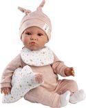 Llorens 74508 NEW BORN - realistická bábika bábätko so zvukmi a mäkkým látkovým telom - 45
