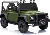 Elektrické autíčko Land Rover Defender 110 SVX 12V, zelené, 4X4 pohon, LED svetlá, predné