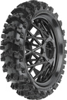 Pro-Line kerék gumiabronccsal 1:4 Dunlop Geomax MX14 V2 Bead CR4 hátsó, fekete tárcsa: Promoto-MX