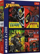 Trefl Puzzle Marvel 2 x 200 dielikov Spiderman vo dne v noci