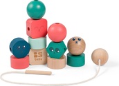 BS Toys Prezliekanie korálok - motorická hra