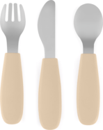 PETITE&amp;MARS Sada príborov s nerezovej ocele Take&amp;Match Desert Sand 12m+