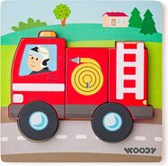 Woody Puzzle Baby - hasič
