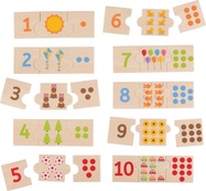 Bigjigs Toys Edukatívne puzzle počítanie