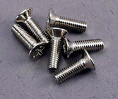 Tornillo cruzado Traxxas M3x10mm cabeza avellanada zinc. (6)