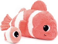 PTIPOTOS Plüschfisch Bigou orange - Mama mit Baby