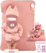 Llorens M738-18 oblečenie pre bábiku bábätko NEW BORN veľkosti 40-42 cm s doplnkami