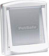 Dvierka PetSafe plastové s transparentným flapom biele, výrez 18,5x15,8cm