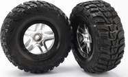 Traxxas roue 2.2/3.0", jante SCT Split-Spoke satinée-noire, pneu Kumho (2) (2WD avant)