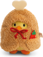 NICI pluș MyMochi Pui Tschieps 8 cm în costum de pulpă de pui și sos chili.