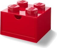 LEGO® Schreibtischbox 4 mit Schublade - rot