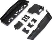 TLR Batteriebett, Halterung für Zentraldifferential, Servobett: 8XE 2.0