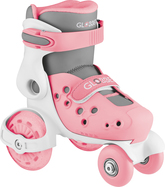 Globber Patine pentru copii GO QUAD Mărime: 26-29 Roz Pastel