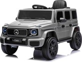 Auto elettrica Mercedes G580 12V, grigio, telecomando 2,4 GHz, Bluetooth, USB / S