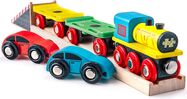 Bigjigs Rail Güterzug mit Waggons und Gleisen