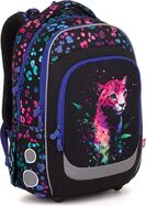 Zaino scolastico con leopardo neon Topgal LORI 25074