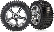 Traxxas kolo 2.2", disk Tracer strieborný, pneu Alias (2)