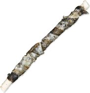 Pochúťka Trixie DentaFun byvolia koža obalená rybou, rolky 12cm 10ks