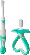 Brush-baby First Brush &amp; Teether, periuță de dinți și jucărie de dentiție, 0-18 luni