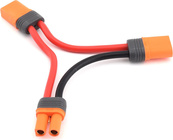 Spektrum kábel Y sériový IC5 batéria / 2x IC5 prístroj 15cm 10AWG