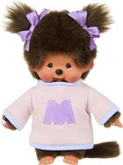 Monchhichi Mončiči dievča vo svetri s písmenom M 20 cm