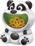 Bubble Fun Stroj na bubliny Panda s náplní 118 ml