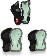 QPLAY Chrániče detské Jade Green, vel. S, vek 3-5 rokov