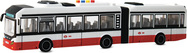 CITY SERVICE CAR - 1:16 Gelenkbus - rot mit Rückziehmotor mit Geräuschen