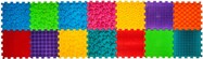 Ortek Masážna ortopedická podložka Puzzle "Mega Mix" 14 prvkov