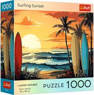 Trefl Puzzle 1000 USA Collection: Surfing Sunset