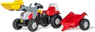 Rollytoys Šliapací traktor Rolly Kid Steyr nakladač s prívesom
