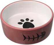 Miska Magic Cat keramická ružová/biela 12,5x4,5cm 350ml
