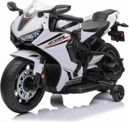 Elektrická Motorka HONDA CBR 1000RR, Licencované, 12V batéria, Plastové kolesá, biela