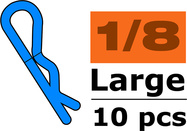 Sponka karoséria veľká 45° čierna (10)