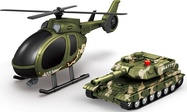 CITY SERVICE CAR - 1:14 Vojenský set vrtuľník + tank