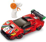 Stavebnica Auto červené RC na diaľkové ovládanie 17 cm 279 dielov