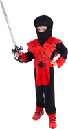 Detský kostým červený ninja (M)