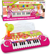 Bontempi Elektronický klavír ružovo-zelený